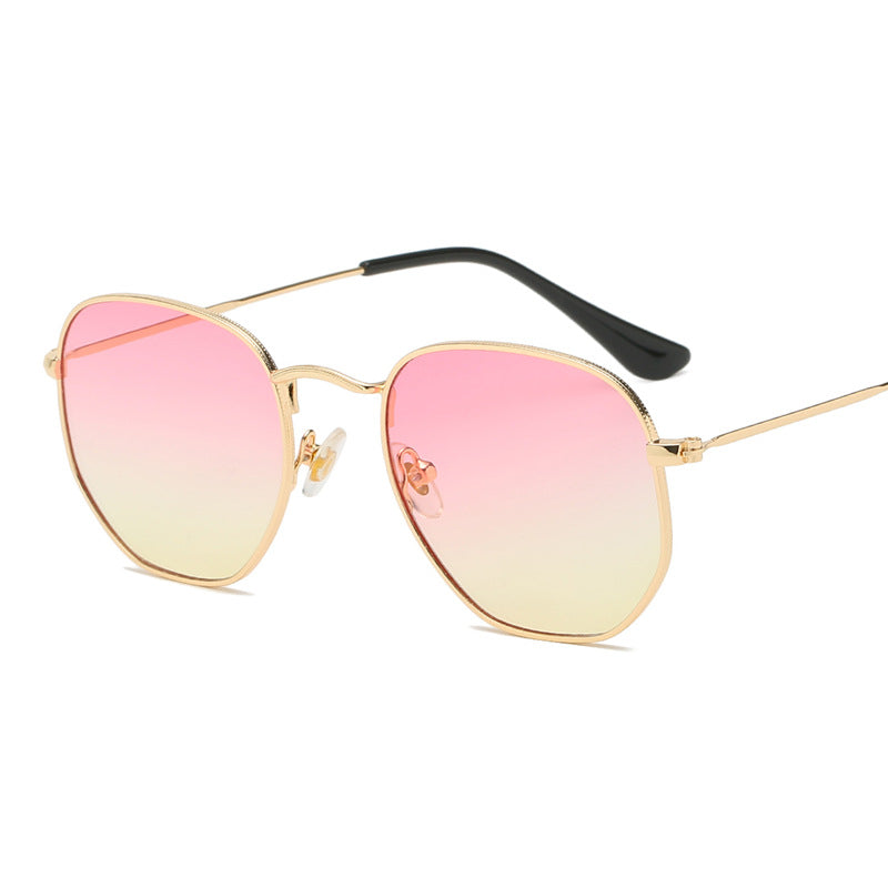 Wholesale Jetset 7006 Unique Irregular Fashionable Metal Sunglasses Artistic Style Eyewear For Men Women